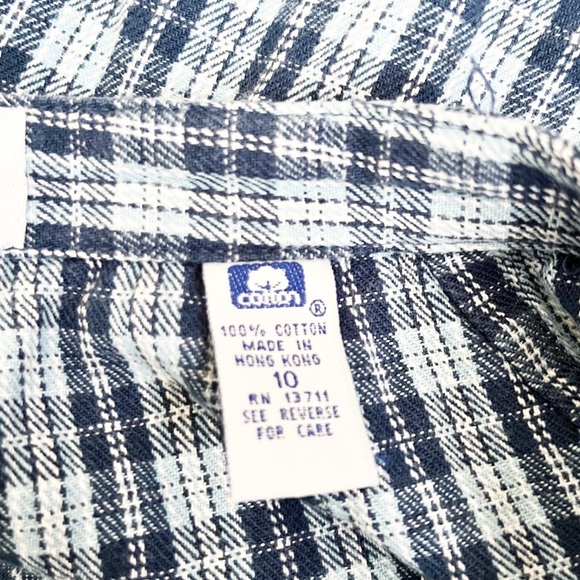 Vintage Marsh Landing Khakis Blue & White Plaid Skort - Picture 4 of 4